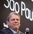 O governador de São Paulo, Tarcísio de Freitas, participou de solenidade de 20 anos do Republicanos   Foto: Pablo Jacob/Governo SP