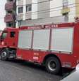 O Corpo de Bombeiros foi acionado no início da manhã para extinguir o fogo  Foto: Reprodução/X/@ojeanmendesc