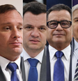 Da esquerda para direita, Jair Bolsonaro, Braga Netto, Mauro Cid, Anderson Torres, Almir Garnier, Augusto Heleno, Alexandre Ramagem e Paulo Sérgio; todos réus por trama golpista  Foto: Divulgação/STF