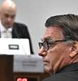 Imagem de Bolsonaro no STF em 10 de junho, quando Alexandre de Moraes interrogou o ex-presidente e outros cinco réus sobre acusação por tentativa de golpe  Foto: EPA-EFE/Shutterstock / BBC News Brasil