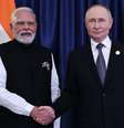 Modi e Putin durante cúpula na China  Foto: ANSA / Ansa - Brasil