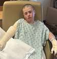 Caden Ballard em recuperação no hospital  Foto: KTAB/KRBC/Fox News / Reprodução