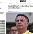 Reportagens do jornal The Washington Post, dos Estados Unidos, e do jornal BBC, do Reino Unido  Foto: Reprodução / Perfil Brasil