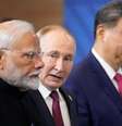 Os líderes de Índia, Rússia e China se reuniram na segunda-feira (1/9)  Foto: Getty Images / BBC News Brasil