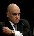 O ministro Alexandre de Moraes, do Supremo Tribunal Federal (STF), durante a primeira sessão de julgamento da ação penal contra o ex-presidente Jair Bolsonaro (PL) e outros sete réus pela tentativa de golpe de Estado.  Foto: Fátima Meira/Enquadrar/Estadão Conteúdo