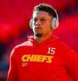 Patrick Mahomes, quarterback do Kansas City Chiefs, na pré-temporada da NFL  Foto: David Eulitt/Getty Images