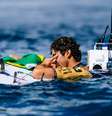 Yago Dora momentos antes de ser anunciado como campeão mundial de surfe  Foto: Ed Sloane/World Surf League via Getty Images