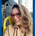 Na internet, Suzy Rêgo elogiou a qualidade do transporte público na área onde mora  Foto: Reprodução/Instagram