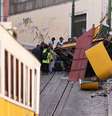 Destroços do Elevador da Glória, em Lisboa  Foto: ANSA / Ansa - Brasil