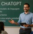 Professor em sala de aula  Foto: Divulgação/IA / Portal de Prefeitura