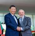 O presidente Luiz Inácio Lula da Silva e o presidente chinês, Xi Jinping, se encontraram duas vezes no último ano  Foto: Ricardo Stuckert/PR