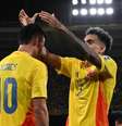 James Rodríguez abriu o placar em Barranquilla e encaminhou a classificação da Colômbia –  Foto: Divulgação / Conmebol / Jogada10