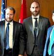 Paulo Figueiredo, Darren Beattie, Eduardo Bolsonaro e Ricardo Pita em foto publicada por Eduardo Bolsonaro no X  Foto: Arquivo pessoal / BBC News Brasil