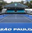 Quadra do SP Open no Parque Villa Lobos: mais de 20 marcas estão apoiando o torneio  Foto: Rene Paciullo/ Divulgação / Estadão