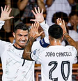 "Primeiro passo dado", escreveu Cristiano ao compartilhar imagens da partida em suas redes sociais  Foto: Reprodução/Instagram/@cristiano