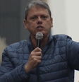 Tarcísio de Freitas, governador do Estado de São Paulo, em ato pró-Bolsonaro neste domingo, 7  Foto: Reprodução/YouTube/Silas Malafaia