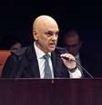 Alexandre de Moraes, ministro do STF, durante o julgamento de Jair Bolsonaro, ex-presidente do Brasil, em 2 de setembro de 2025  Foto: Arthur Menescal/Bloomberg via Getty Images / BBC News Brasil