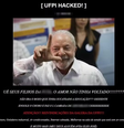 A foto do presidente Lula (PT) foi estampada no site institucional da UFPI durante a invasão  Foto: Reprodução