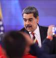 O presidente da Venezuela, Nicolás Maduro, durante uma coletiva de imprensa no Hotel Meliá Caracas, em 1º de setembro de 2025.  Foto: Jesus Vargas/Getty Images