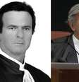 O ministro Luiz Fox antes e depois da colocação de prótese capilar  Foto: Reprodução