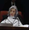 Ministra Cármen Lúcia durante julgamento da ação penal da trama golpista  Foto: Reprodução/TV Justiça