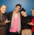 Tony Ramos, Rafael Infante, Cléo e Gloria Pires gravaram Se Eu Fosse Você 3  Foto: Eny Miranda/Divulgação