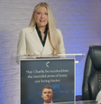 "El llanto de esta viuda resonará en todo el mundo como un grito de guerra", sostuvo la esposa de Charlie Kirk.  Foto: TURNING POINT USA / BBC News Brasil
