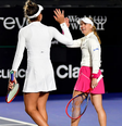 Luisa Stefani e Timea Babos estão na decisão deste sábado do SP Open  Foto: Fotojump/SP Open