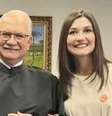 Edson Fachin e sua filha Melina Fachin.  Foto: Divulgação / Portal de Prefeitura