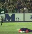 Alex celebra gol contra o River Plate pela Libertadores de 1999, ano que sagrou o primeiro título do Verdão no maior torneio da América do Sul  Foto: Estadão Conteúdo