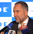 Mario Sarrubbo durante coletiva no seminário de segurança pública realizado pela Casa Lide nesta terça-feira, 16  Foto: Reprodução/YouTube/TV LIDE