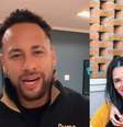Neymar e sogra  Foto: Reprodução/ Instagram / Mais Novela