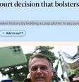 'Condenação de Bolsonaro faz história ao responsabilizar um golpista', afirma o FT em editorial  Foto: Reprodução/FT / BBC News Brasil