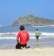 Primeiro dia de competição da etapa da WSL na Praia da Vila, em Imbituba (SC)   Foto: Marcio David/WSL
