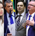 Da esquerda para a direita: Caroline de Toni (SC), Daniel Agrobom (GO), Luiz Philippe de Orleans e Bragança (SP), Miguel Lombardi (SP) e Rosana Valle (SP)  Foto: Divulgação/Câmara dos Deputados