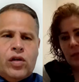 Eduardo Tagliaferro e Carla Zambelli durante depoimento dele na CCJ nesta quarta-feira, 17  Foto: Reprodução/TV Câmara