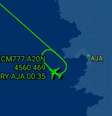 Controlador de tráfego aéreo tira soneca em plantão e deixa voo 'preso' no ar na França  Foto: Divulgação/FlightAware