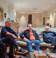 Encontro entre Paulinho da Força, Aécio Neves e Michel Temer teve participação virtual de Hugo Motta  Foto: @aecionevesoficial via Instagram / Estadão