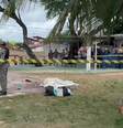 O idoso teve a cabeça cortada em uma praça pública em Natal (RN)  Foto: Reprodução/Inter TV RN