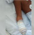 Menor de 8 anos ficou gravemente ferido  Foto: Reprodução