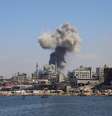 Fumaça após ataque israelense na Cidade de Gaza 18/9/2025   Foto: REUTERS/Ebrahim Hajjaj