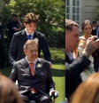 De cadeira de rodas, Faustão leva a filha ao altar; veja  Foto: Reprodução/Instagram