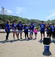Mutirão sensibiliza sobre poluição do oceano em etapa da WSL em SC: 'Inspirar outras pessoas'  Foto: Christian Bender/WSL