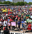 Manifestantes criticam a PEC da Blindagem e a anistia durante protesto em Brasília  Foto: Evaristo Sa / AFP