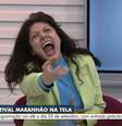 Gilda Nomacce surpreendeu a todos com uma performance de terror ao vivo  Foto: Reprodução/TV