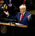 Trump fez menção a Lula durante seu discurso na Assembleia Geral da ONU  Foto: Chip Somodevilla/Getty Images