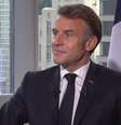 O presidente francês Emmanuel Macron, durante entrevista à RFI e à France 24, em 24 de setembro de 2025, em Nova York.  Foto: © RFI/France24 / RFI