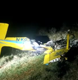 O avião caiu em uma fazenda no Pantanal  Foto: Divulgação/Polícia Civil MS