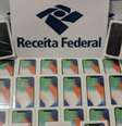 Celulares em leilão da Receita Federal.  Foto: Divulgação / Portal de Prefeitura