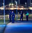 Policiais no Aeroporto de Copenhague na segunda-feira, 22, quando drones causaram a suspensão das operações no local  Foto: Ritzau Scanpix/Steven Knap via REUTERS